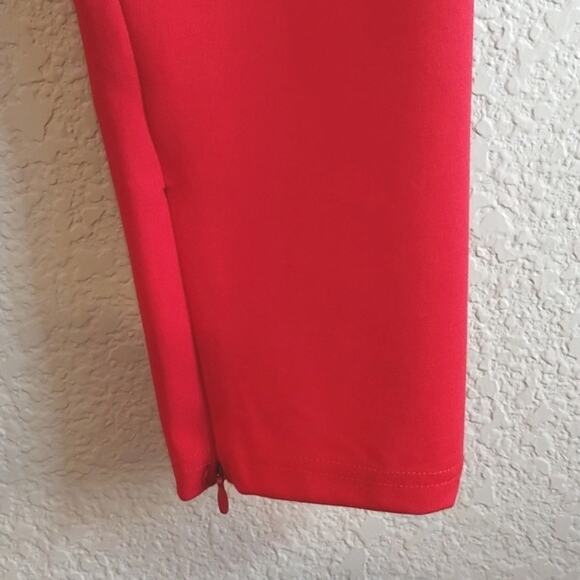 Fabletics NWT 24/7 Red Skinny Pant Zipper Ankle Full Length High Rise M $89MSRP - Picture 6 of 16